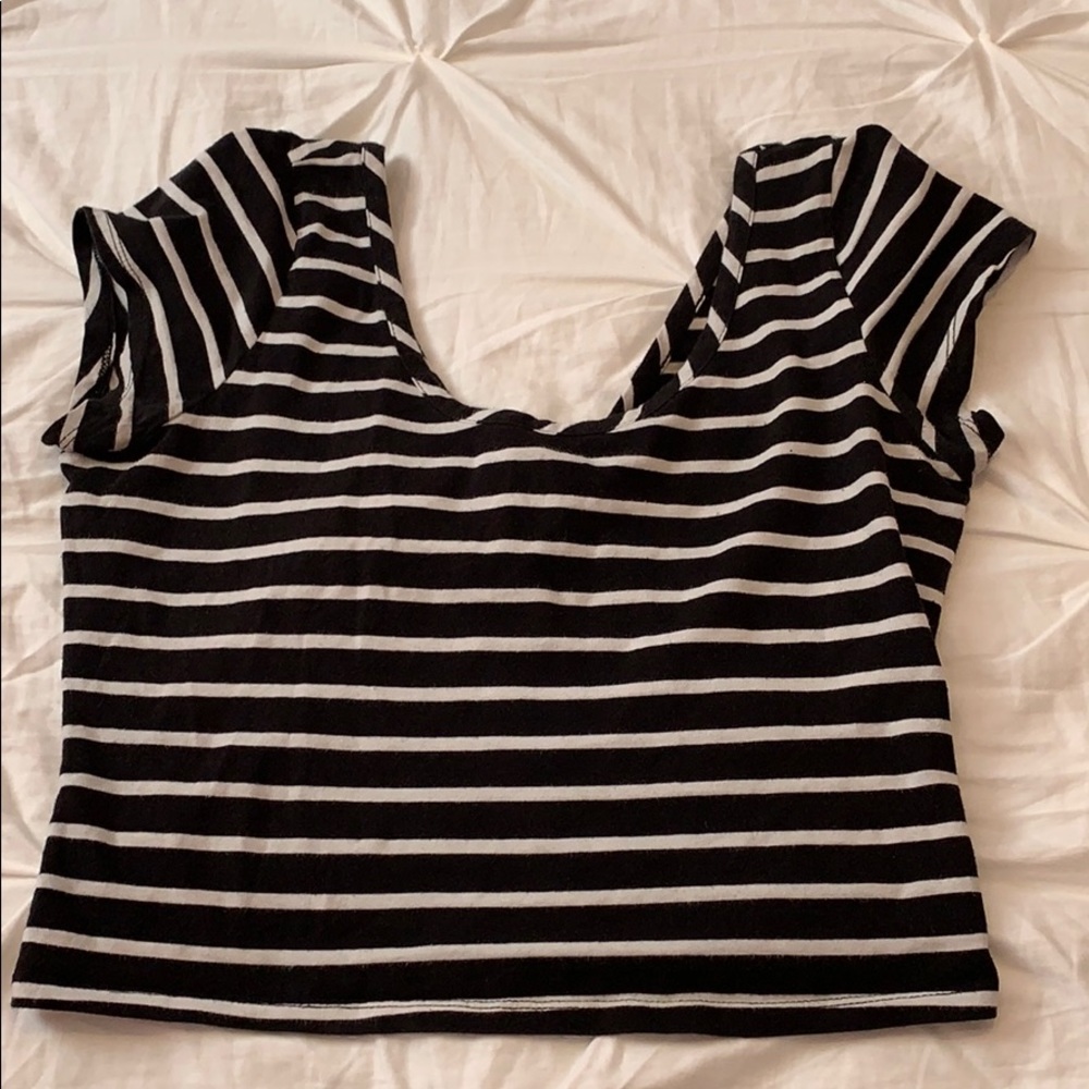 Black and white crop